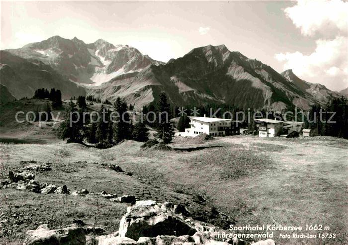 Schroecken Vorarlberg Sporthotel Koerbersee Bregenzerwald Alpenpanorama