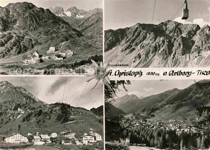 St Christoph Arlberg Panorama Wintersportplatz Alpen Vallugabahn