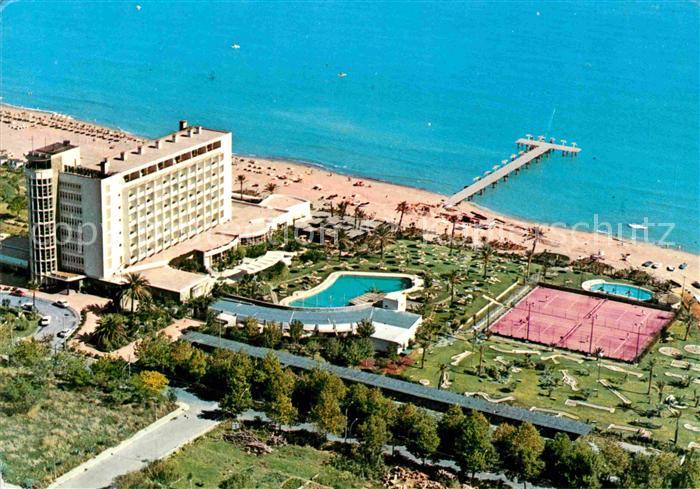 Torremolinos Hotel Pez Espada Swimming Pool Tennis Strand Fliegeraufnahme