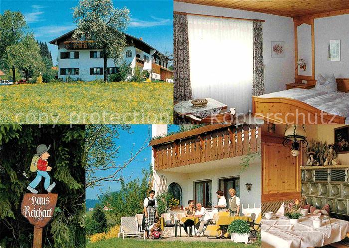 Scheidegg Allgaeu Gaestehaus Wegweiser Gartenterrasse Fremdenzimmer