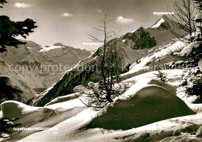 Kaprun Tauernkraftwerksperren Winterpanorama Alpen Grossglockner Kitzsteinhorn