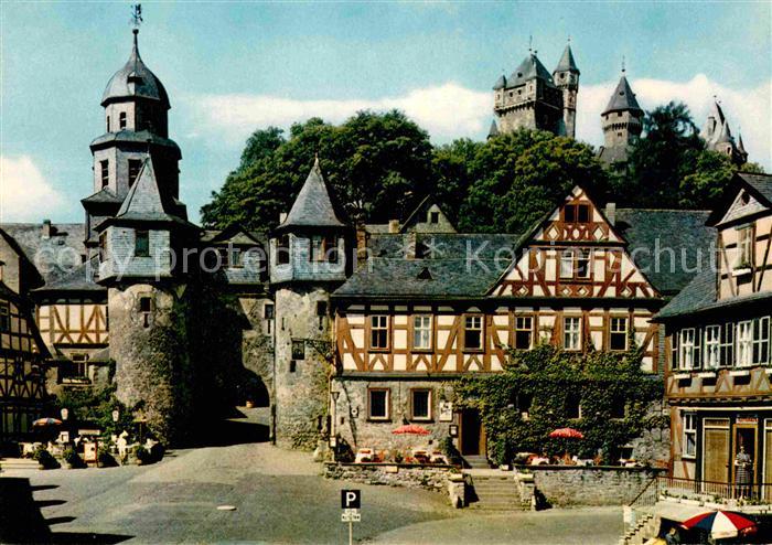 Braunfels Marktplatz Schloss Fachwerkhaeuser Luftkurort
