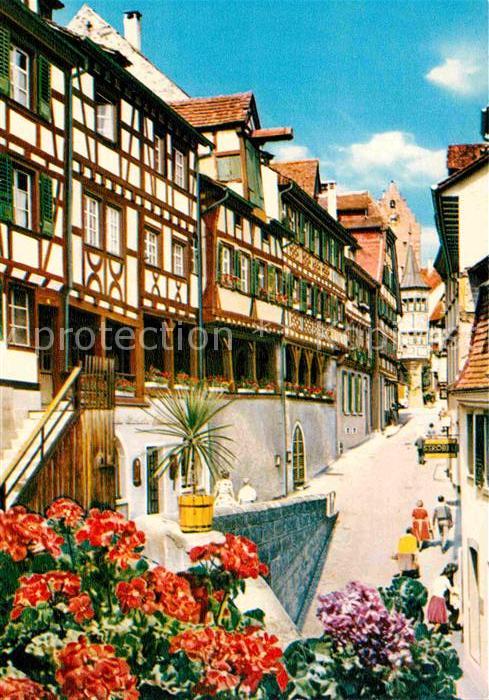 Meersburg Bodensee Steigstrasse Altstadt Fachwerkhaeuser