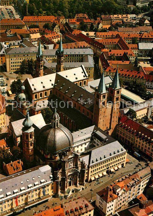 WueRZBURG Bayern Neumuenster und St Kiliansdom Fliegeraufnahme