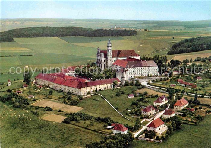 Neresheim Benediktinerkloster Fliegeraufnahme