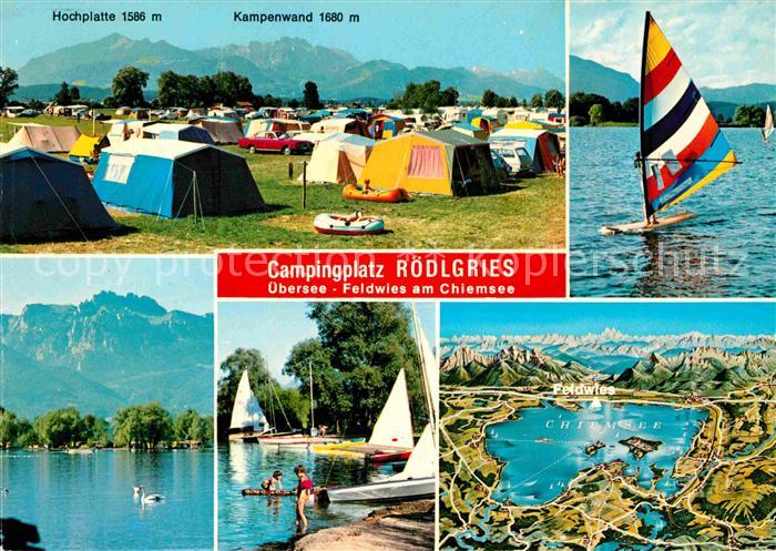 uebersee Campingplatz Roedlgries Seglerhafen Windsurfen Alpenpanorama