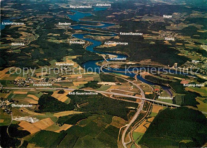 Biggesee Talsperre Fliegeraufnahme