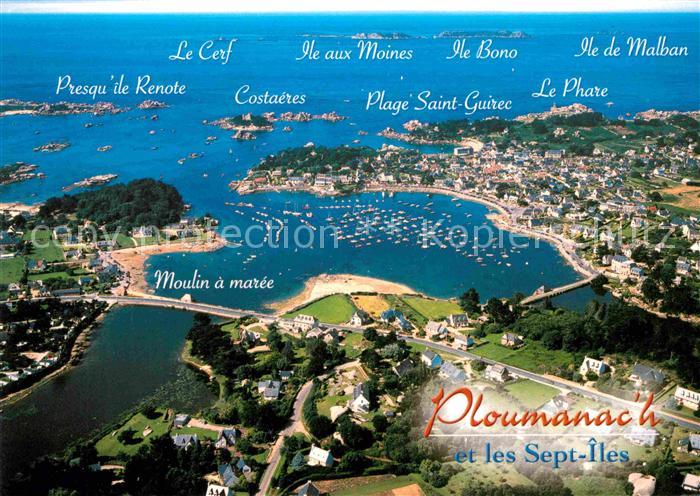 Ploumanac h et les Sept Iles vue aerienne