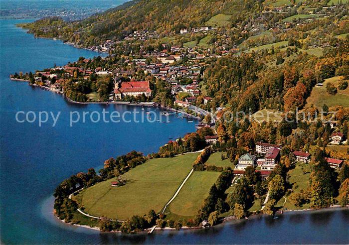 Tegernsee Bayern Fliegeraufnahme Klinik Tegernsee der LVA Ndb