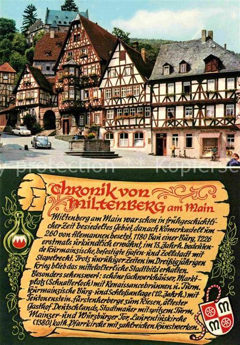 Miltenberg Main Chronik Marktplatz Fachwerk
