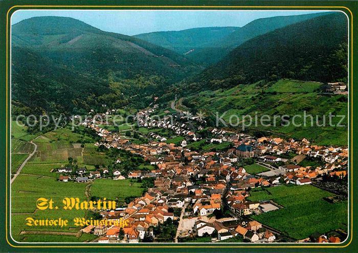 St Martin Pfalz Fliegeraufnahme Deutsche Weinstrasse
