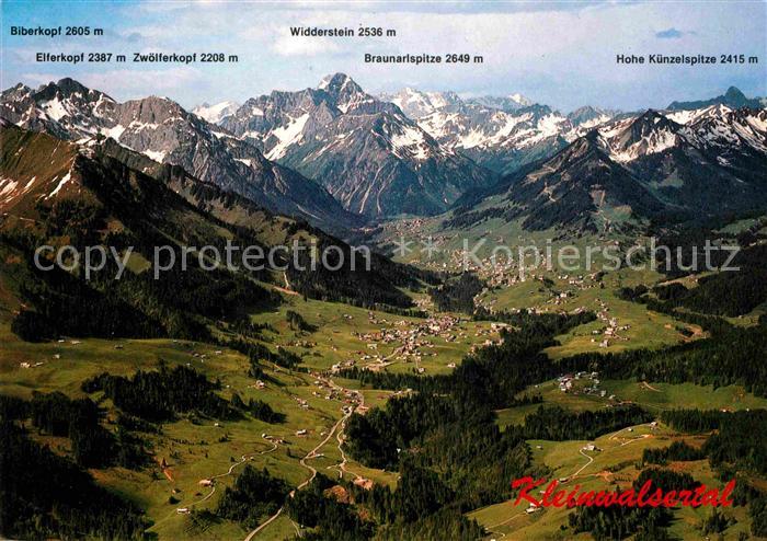 Kleinwalsertal Biberkopd Widderstein Braunarlspitze