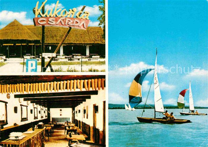 Balaton Plattensee Kukorica Csarda Segelboote