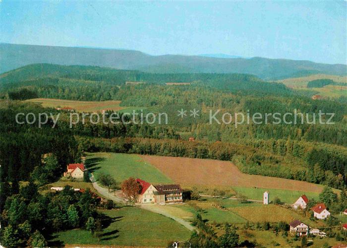 Tromm Odenwald Fliegeraufnahme Gasthaus Pension Zur schoenen Aussicht