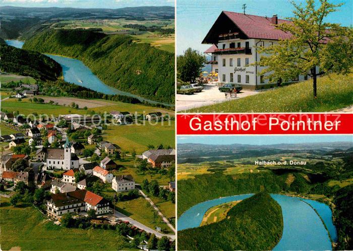 Haibach Donau Fliegeraufnahme Donauschleife Gasthof Pointner