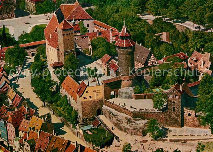 NueRNBERG  CITY Fliegeraufnahme Burg Erbauer Kaiser Konrad 1.