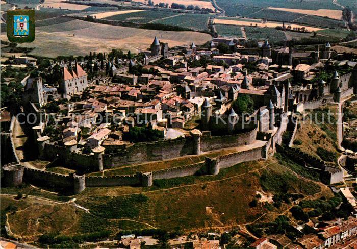 Carcassonne Fliegeraufnahme Cité Médiévale