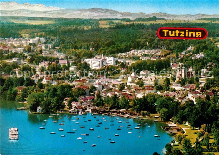 Tutzing Fliegeraufnahme am Starnberger See