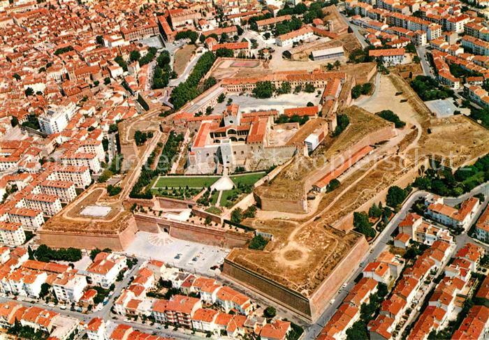 Perpignan Fliegeraufnahme Palais des Rois de Majo