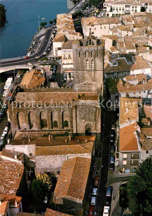 Agde Fliegeraufnahme Cathedrale St. Etienne
