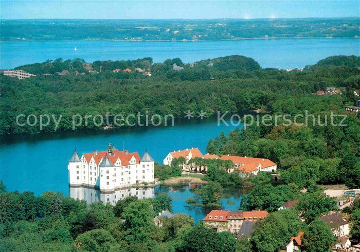 Gluecksburg Ostseebad Fliegeraufnahme mit Schloss