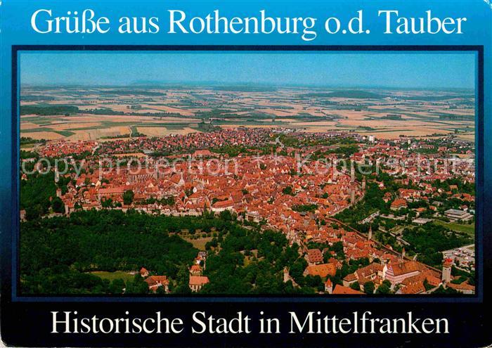 Rothenburg Tauber Fliegeraufnahme