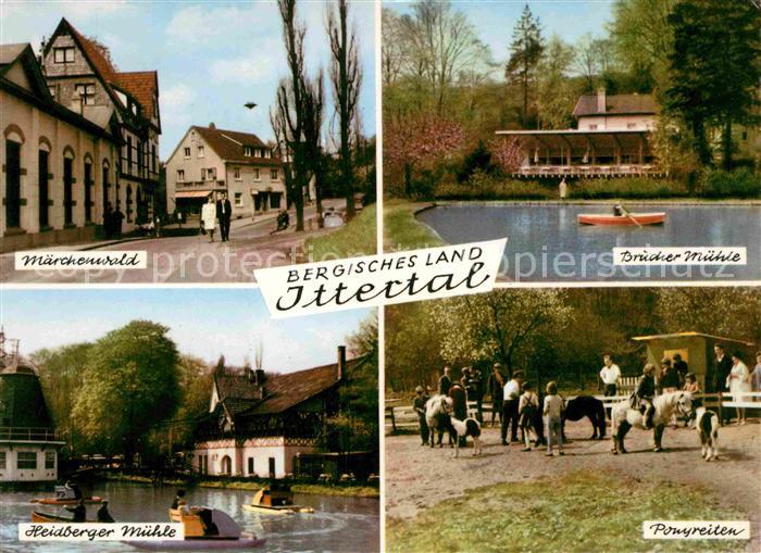 Itter Duesseldorf Ittertal im Bergischen Land Maerchenwald Heidberger-Muehle Pon