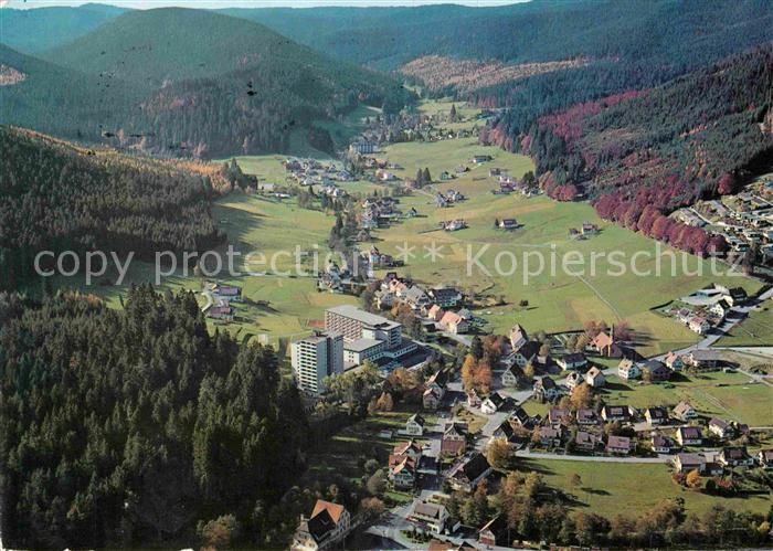 Baiersbronn Schwarzwald Fliegeraufnahme Obertal Schwarzwald-Sanatorium