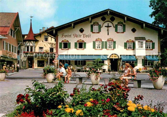 OBERAMMERGAU Bayern Passionsspielort Dorplatz Hotel Alte Post
