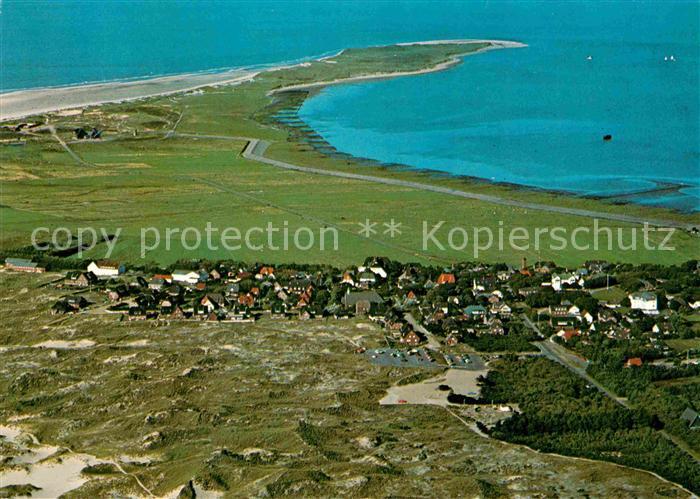 Norddorf Amrum Fliegeraufnahme mit Strand