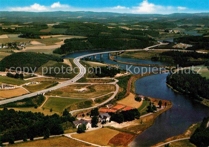 Olpe Biggesee Rosenthal Fliegeraufnahme mit Bruecke