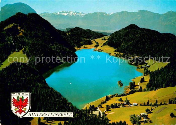 Hintersteinersee Fliegeraufnahme mit See und Rofangebirge