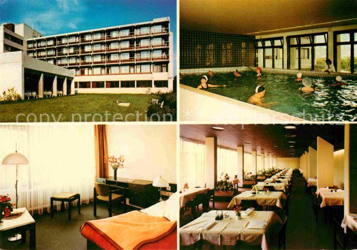 Wiesbaden Rheumaklinik Patientenzimmer Hallenbad Restaurant