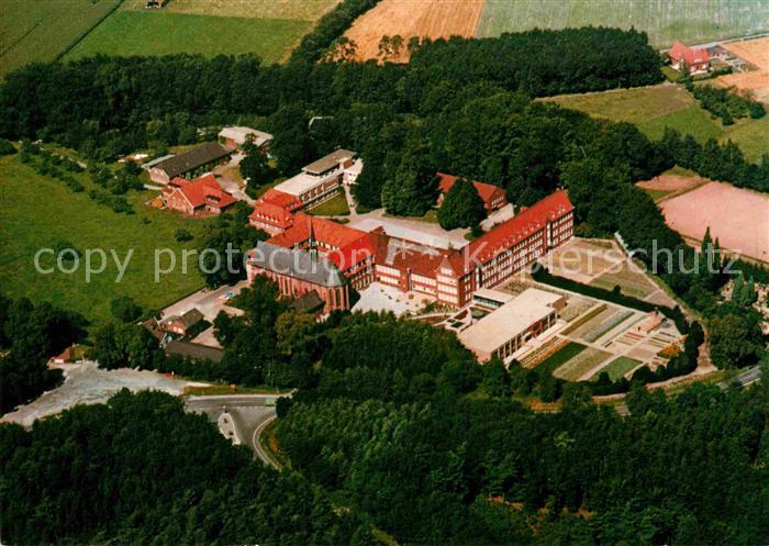 Burlo Oblatenkloster Mariengarden Gymnasium Tagungshaus Fliegeraufnahme