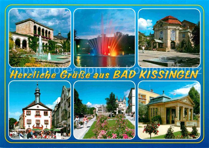 Bad Kissingen Kurhaus Wasserspiele Fontaene Park Promenade