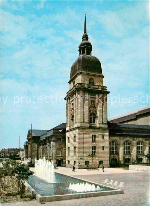 Darmstadt Hessisches Landesmuseum Wasserspiele Tor zum Odenwald und Bergstrasse