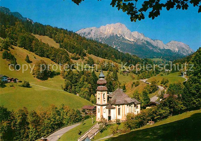 Maria Gern Kirche Panorama Berchtesgadener Land Alpen