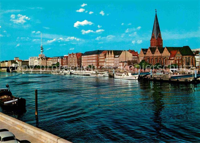 BREMEN  CITY Weserpartie an der Schlachte