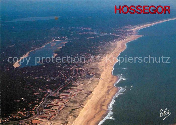 Hossegor Soorts Landes Plage Lac Marin Lac de Soustons vue aerienne