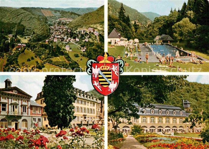 Bad Bertrich Panorama Freibad Kurhaus Park