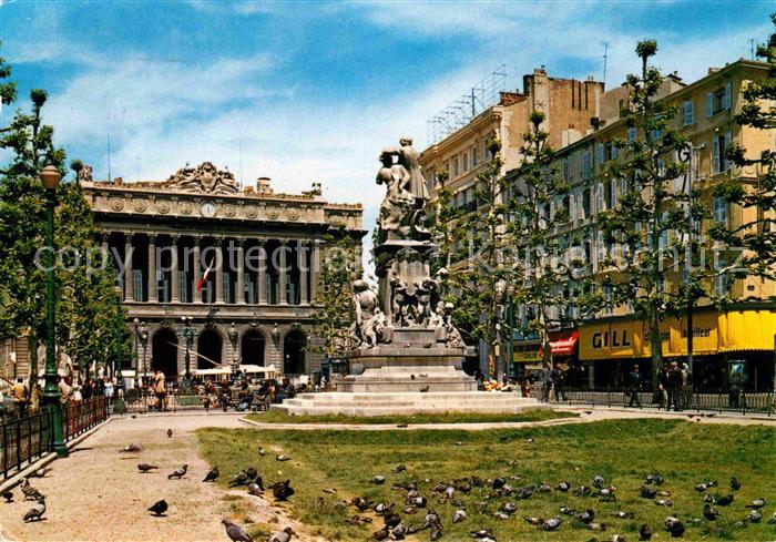 Marseille Bouches-du-Rhone La Chambre de Commerce et la Place de la Bourse
