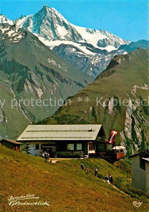 Kals Grossglockner Bergbahn Restaurant Glocknerblick mit Grossglockner