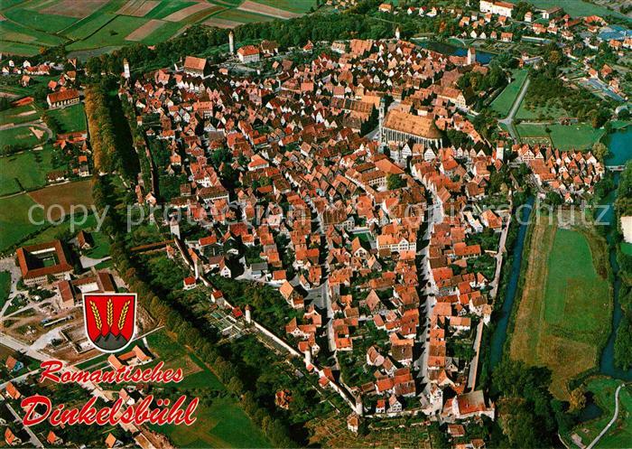 Dinkelsbuehl 1000jaehrige Stadt Altstadt Fliegeraufnahme