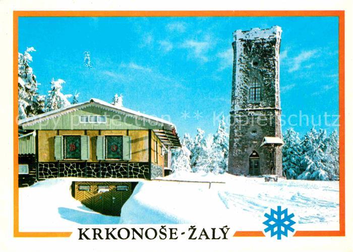 Zaly Rozhleda a stanice HS na Prednim Zalem Berghuette Turm Riesengebirge