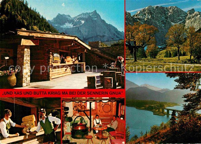 Eng Karwendel Jausenstation Kofler Senner Kaese Alpenpanorama