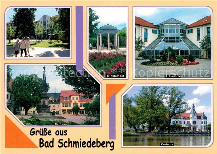 Bad Schmiedeberg Kurpark Promenade Trinktempel BfA Klinik Kurhaus Rathaus