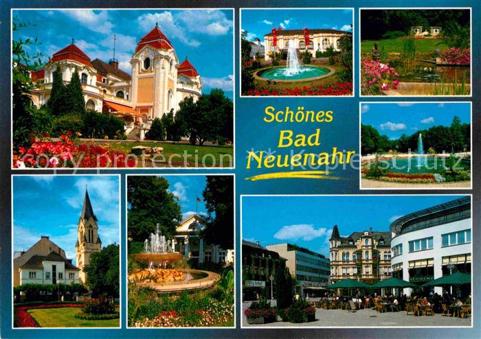 Bad Neuenahr-Ahrweiler Teilansichten Kurstadt Kurhaus Kirche Brunnen Marktplatz