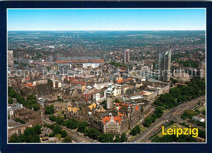 LEIPZIG Sachsen Messestadt Fliegeraufnahme