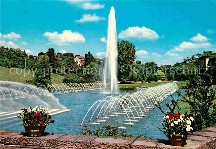 STUTTGART  CITY Hoehenpark Killesberg Wasserspiele Fontaene