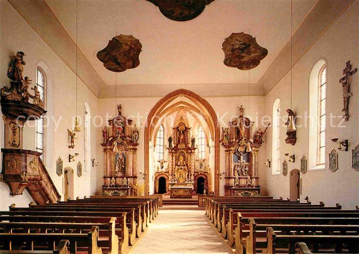 Harmersbach Wallfahrtskirche Maria zu den Ketten Kapuzinerkloster Innenansicht